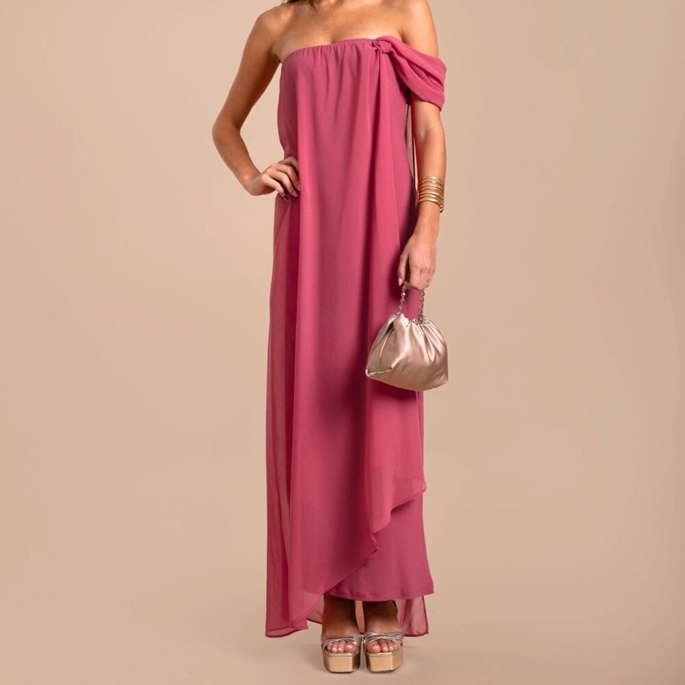 NWT THE-ARE Almeria Dress Blush Size Small